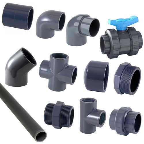 Raccordi tubi pvc grigio per - raccordi,